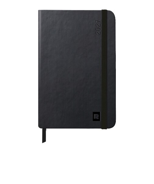 【2027年1月始まり】　ロディア（RHODIA）　ウェブプランナー　A6　ウィークリーバーチカル　ブラック　月曜始まり