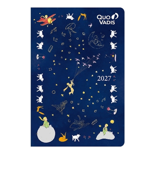 【2026年12月始まり】　クオバディス（QUO　VADIS）　ビジネス　星の王子さま　A6変型　ウィークリーバーチカル　シープ　月曜始まり