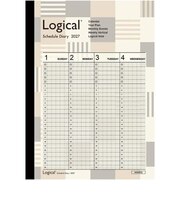 【2027年1月始まり】　ナカバヤシ　ロジカルダイアリー　ノートタイプ　A5　ウィークリーバーチカル　NS-A503-27AS　ブロック　日曜始まり
