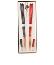 カワイ　ヘイズ（Haze）　箸置き揃え　23cm　ネイビー×レッド