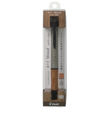 パイロット（PILOT）　4+1ウッド　アースカラー　0.5mm　PBH41FW155SBE　ソイルベージュ