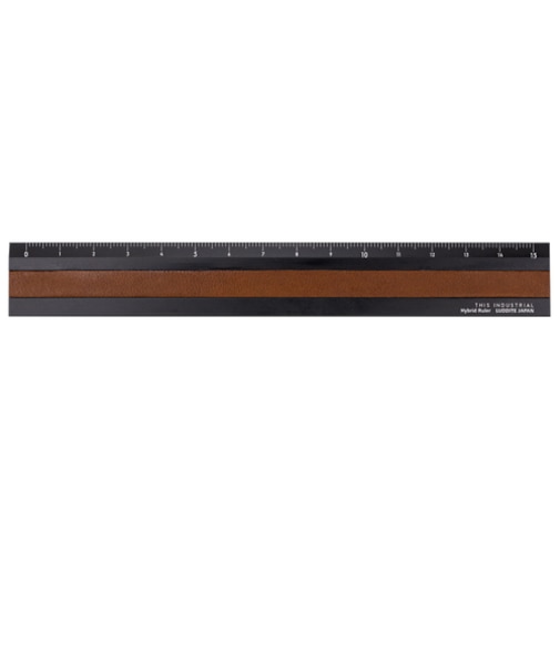 ラダイト（Luddite）　THIS　INDUSTRIAL　Hybrid　Ruler　LDTI-HRB-0110　ブラック×キャメル