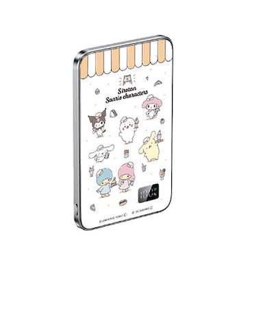 ガーカル（GAACAL）　しろたん×サンリオキャラクターズ　薄型3in1バッテリー　デザインb