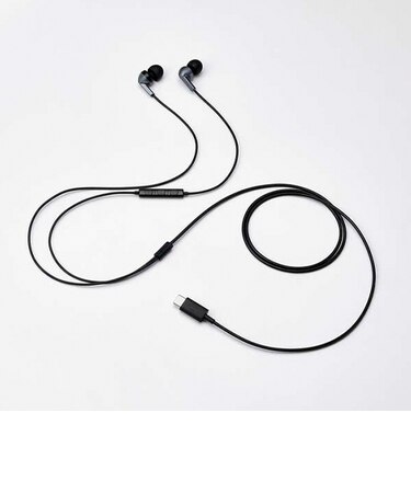 エレコム（ELECOM）　マイク付き　有線イヤホン　USB　TypeーC（TM）　カナル型　EHP-DF19CMBK　ブラック