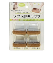 光 ソフト脚キャップ クリア 長方脚用S