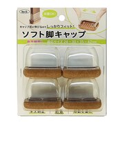 光 ソフト脚キャップ クリア 長方脚用LL