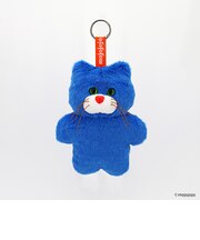 学研ステイフル　mojojojo　ぬいぐるみキーホルダー　ねこ（ブルー）
