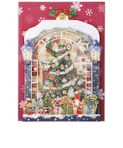 【クリスマス】 ホールマーク(Hallmark) 立体クリスマスオルゴールカード 立てて飾れる 854874 LED ウィンドウツリー