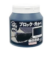 ニッペホームプロダクツ　水性塗料　ZAKUZAKU　隠れ家ブラック　1kg