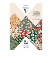 【クリスマス】　クレールフォンテーヌ（Clairefontaine）　マルチペーパーパッド　A4　cf95549　クリスマスメモリー