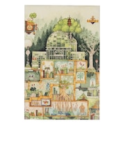 サクラクレパス　空想街雑貨店ブックカバー　A　本植物図書館