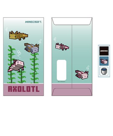 マインクラフト ポチ袋 Vol.2　3枚入りシール付き