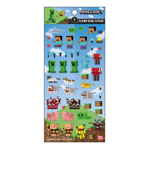 マインクラフト クリアシール