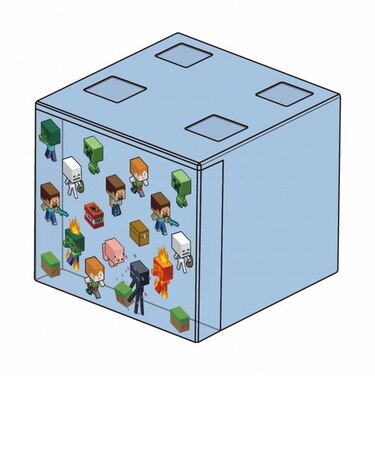 マインクラフト ブロック型小物ケース
