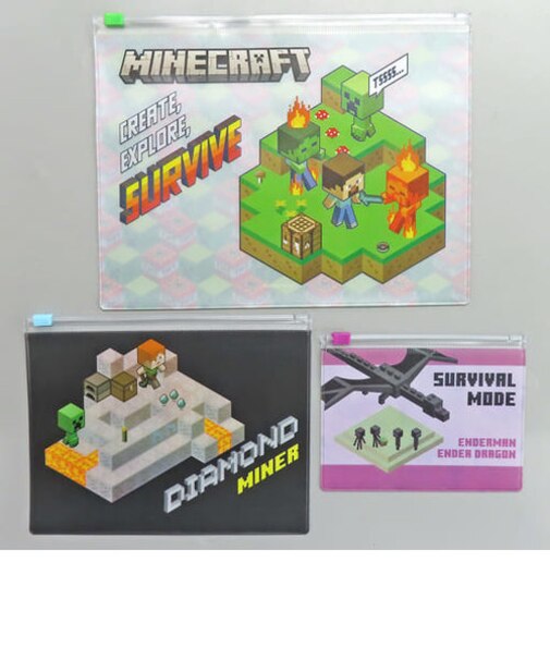 マインクラフト ３Pビニールバッグ