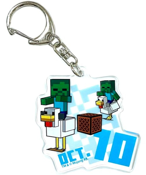 マインクラフト 誕生月キーホルダー