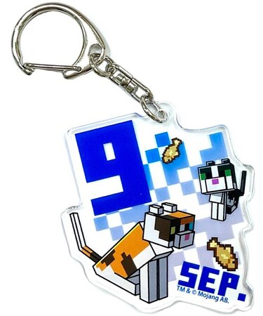 マインクラフト 誕生月キーホルダー
