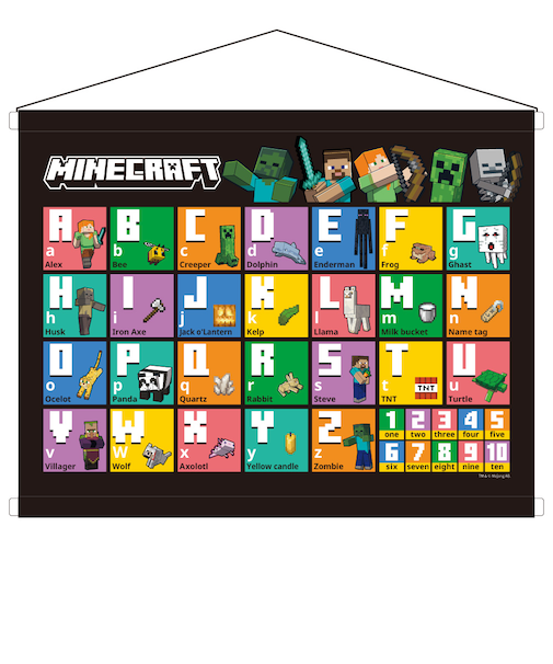 マインクラフト お勉強タペストリー