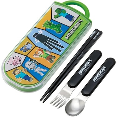マインクラフト　抗菌食洗器対応スライド式トリオセット