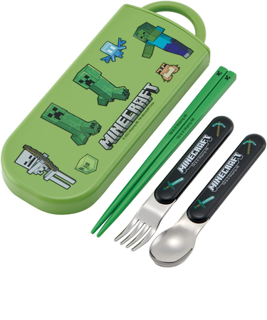 マインクラフト 抗菌食洗器対応スライド式トリオセット