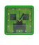 マインクラフト　スクエアウォールクロック