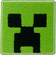マインクラフト　サガラ刺繍コースター　クリーパー