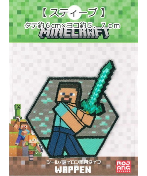 マインクラフト　シール/アイロン両面タイプ　ワッペン