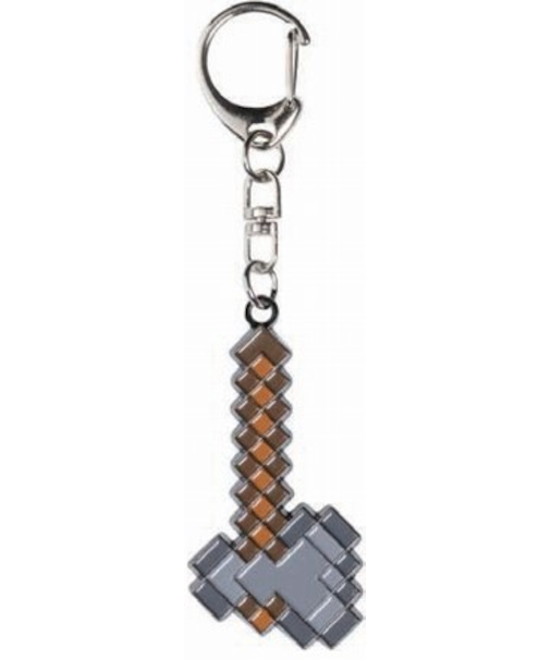 マインクラフト　ピクセルメタルキーホルダーAS