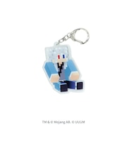 マインクラフト【カラフルピーチ】両面アクリルキーホルダー