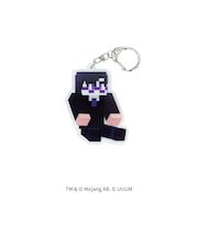 マインクラフト【カラフルピーチ】両面アクリルキーホルダー