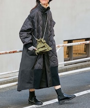 【etsinta/エシンタ】切替マキシミリタリーコート