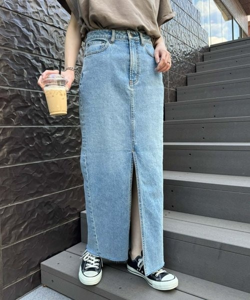 【KELLY】vintagedenimタイトスリットスカート　M CIAOPANIC TYPY（チャオパニックティピー）の「【新色追加