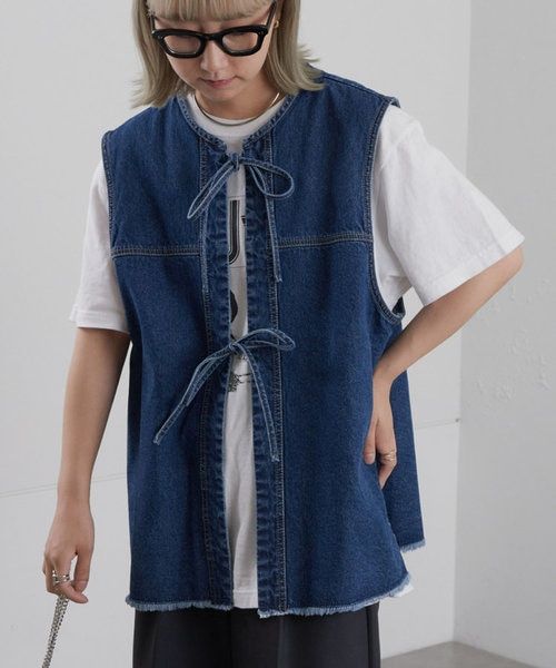 Niiiims / ニームス】コードフリンジデニムベスト｜チャオパニック