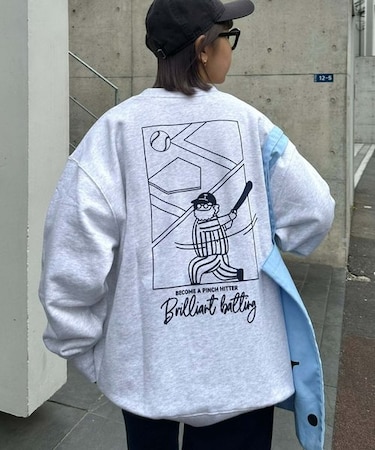 《おじさんシリーズ》ワンポイント刺繍裏毛スウェット