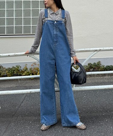 【新色追加】【WILLOW】デニムサロペット