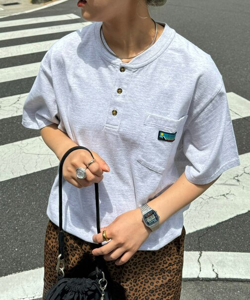 【Franklin Climbing】ヘンリーネック半袖Tee