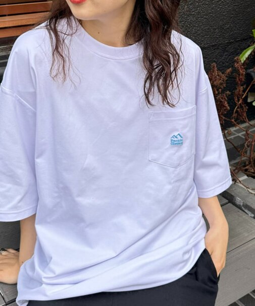 【Franklin Climbing】 ワンポイント刺繍ポケット半袖Tee