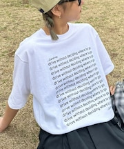 【UNISEX】【全12色展開】メッセージプリント半袖Tee
