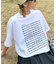 【UNISEX】【全12色展開】メッセージプリント半袖Tee