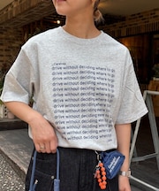 【UNISEX】【全12色展開】メッセージプリント半袖Tee