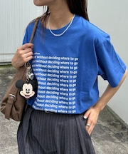 【UNISEX】【全12色展開】メッセージプリント半袖Tee