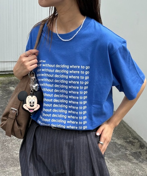 【UNISEX】【全12色展開】メッセージプリント半袖Tee