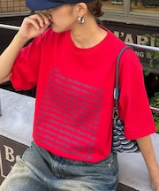 【UNISEX】【全12色展開】メッセージプリント半袖Tee