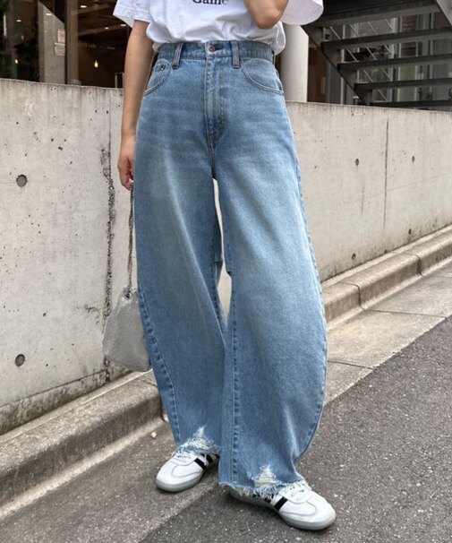 ≪XS～Lサイズ展開≫【KATER】vintagedenimカーブデニム