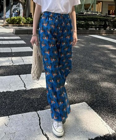 アフリカンバティックアソート柄イージーパンツ