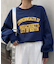 USAコットンプリント袖ボリュームスリーブロゴロンTee