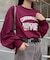 USAコットンプリント袖ボリュームスリーブロゴロンTee