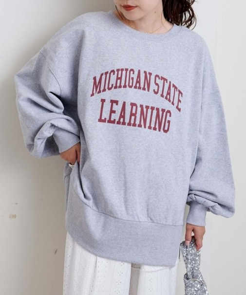 サイドスリットカレッジスウェット