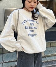 サイドスリットカレッジスウェット