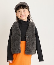 【KIDS】配色リブステッチタートル